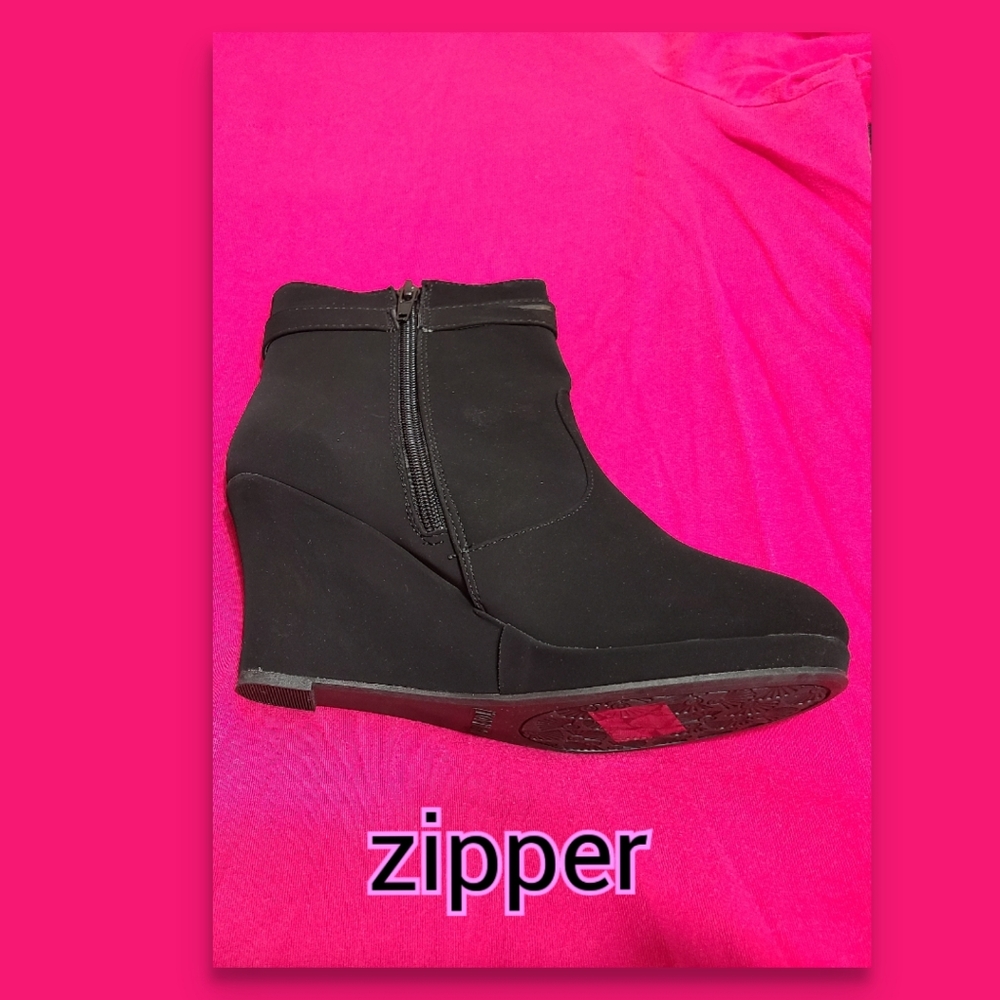 Top Moda Stud Bucked Strap Nubuck Booties - Picture 6 of 15